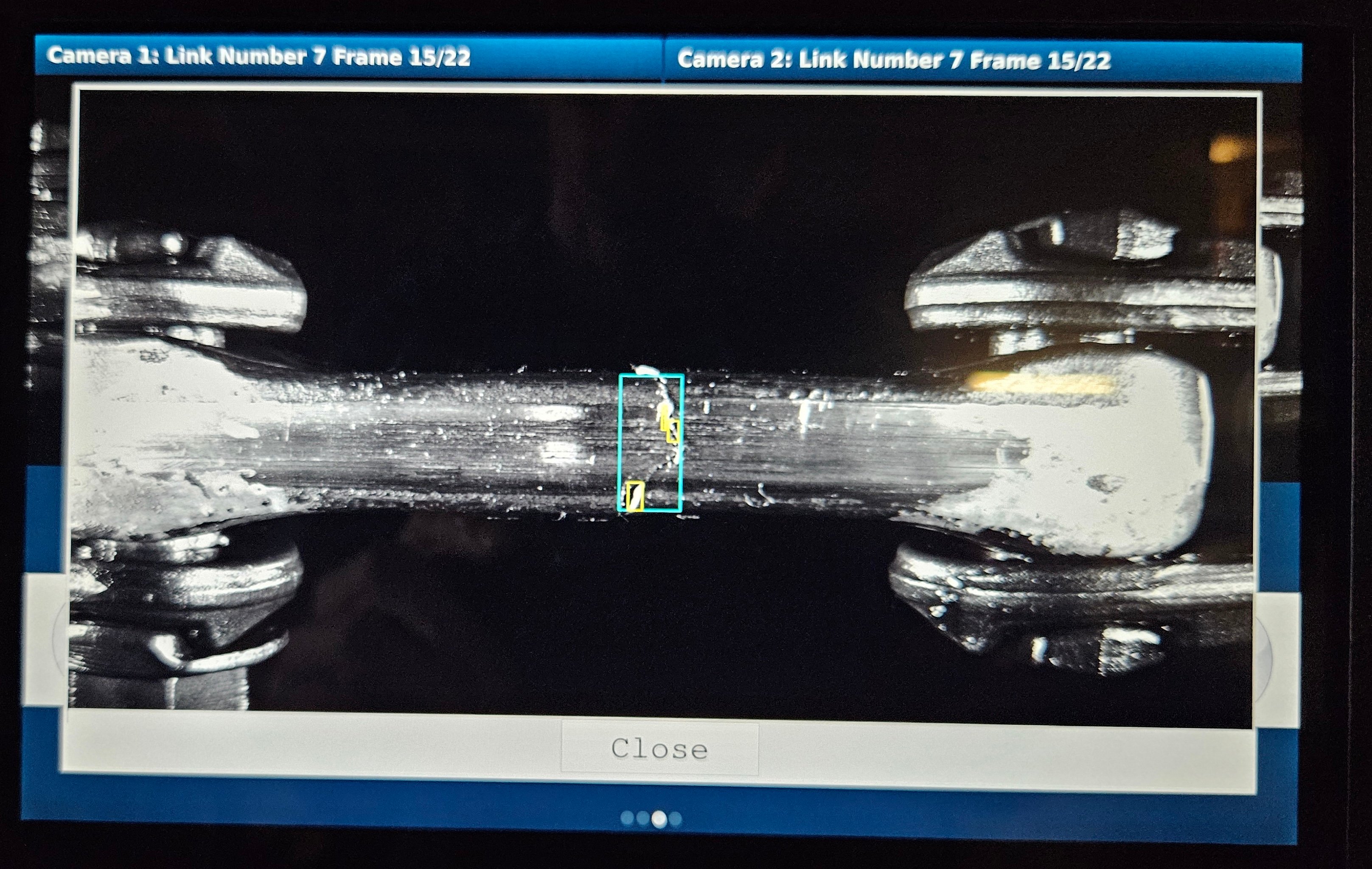 Mighty Lube ChainVision Image of Broken Chain